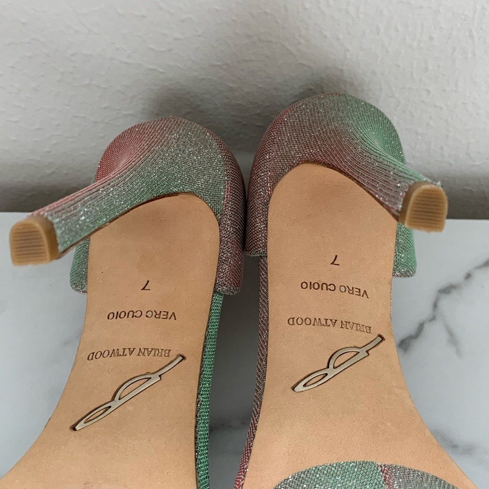 Brian Atwood Shimmer Heels - Size 7 - Picture 10 of 10